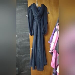 Blue long sleeve dresss